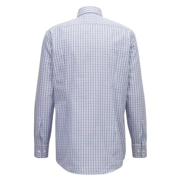 New BOSS SHARP-FIT SHIRT IN OXFORD COTTON WITH GINGHAM CHECK Size 16-32/33 - Picture 4 of 11